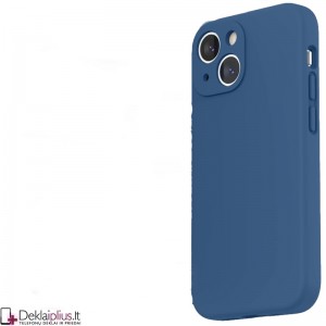 Liquid Air guminis mėlynas dėklas - su kameros apsauga (Apple Iphone 13)